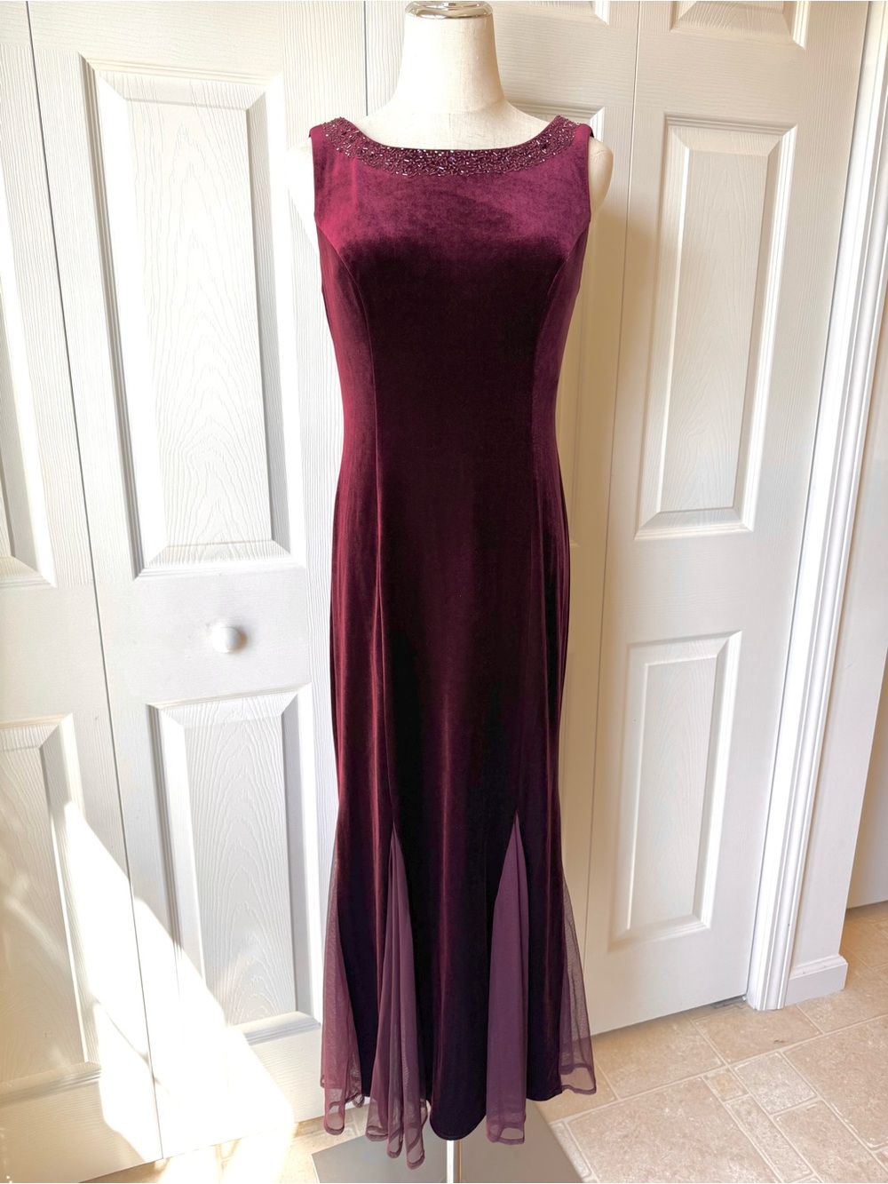 Burgundy Velvet Dress Size S Castlecore Fairytale Princess Royal Renfaire Fairy